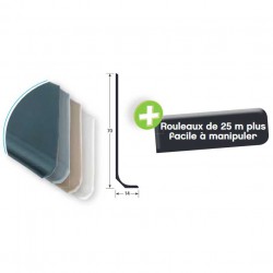 Plinthes pvc souple à gorge Romus H70mm