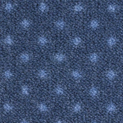 Moquette bleu à pois