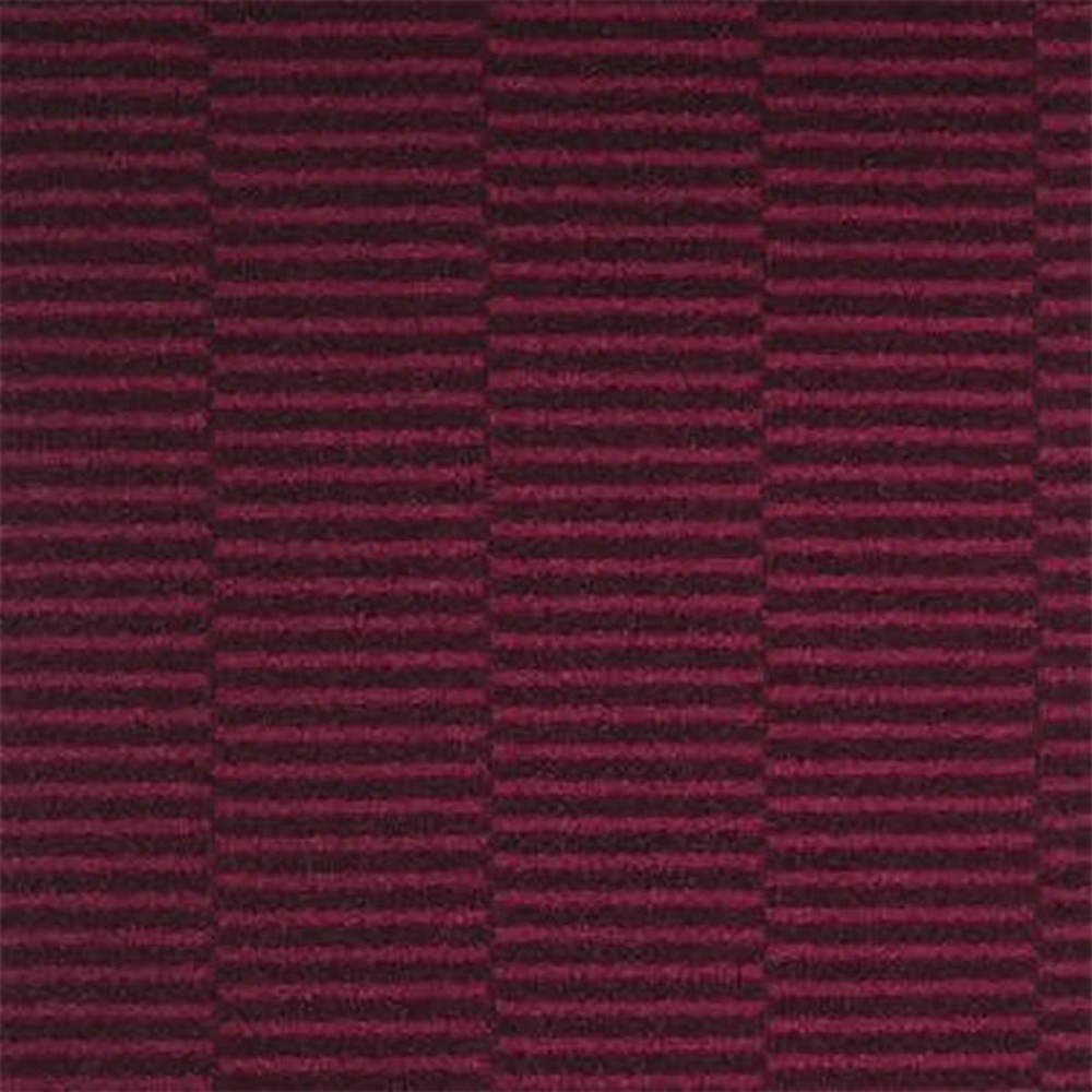 Moquette rouge rayée