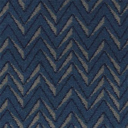 Moquette à chevrons bleus