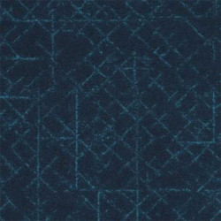 Moquette graphique bleue