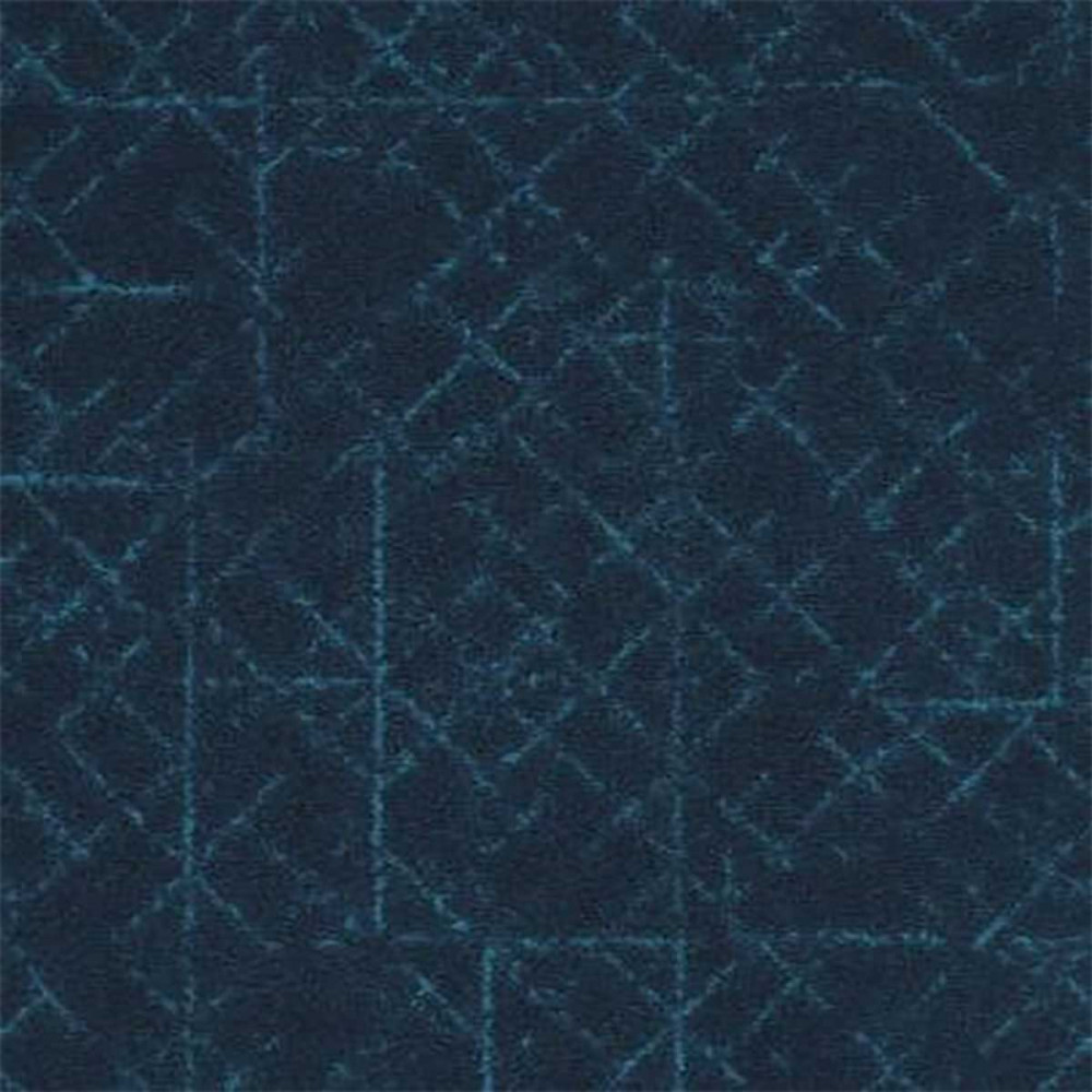 Moquette graphique bleue