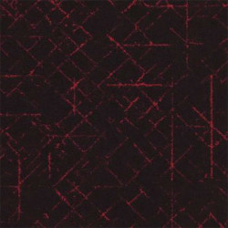 Moquette lave rouge et noir