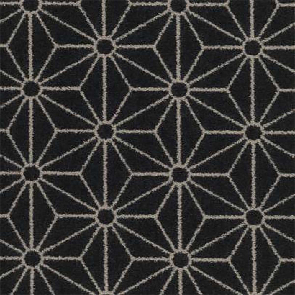 Motif feuille de chanvre noir et gris moquette Motif feuille de chanvre noir et gris moquette