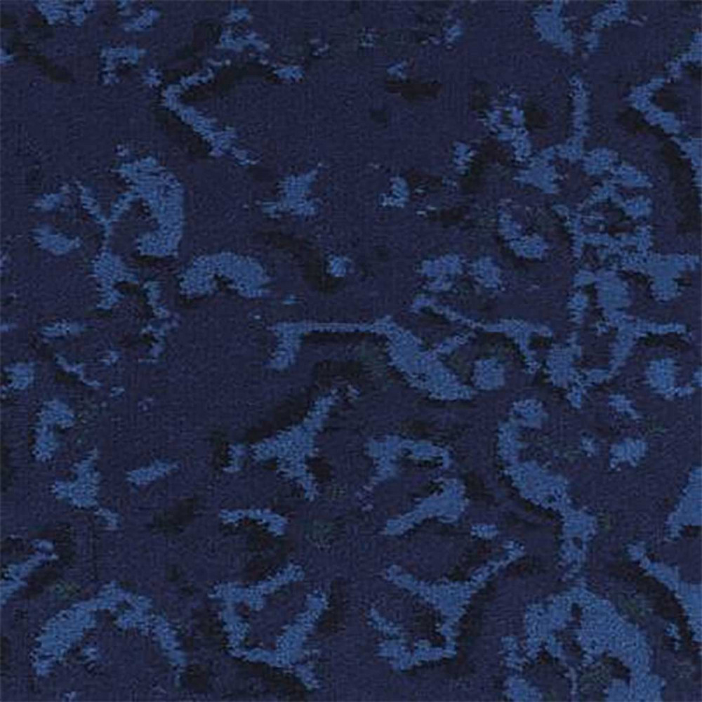 Moquette bleue motif carrelage ancien