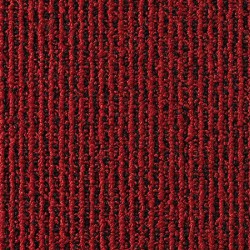 Dalle moquette à rayure rouge