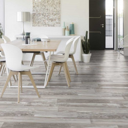 PVC parquet avec gravure sur bois