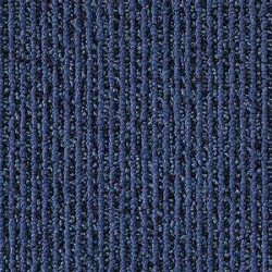 Dalle de moquette bleue avec rayure