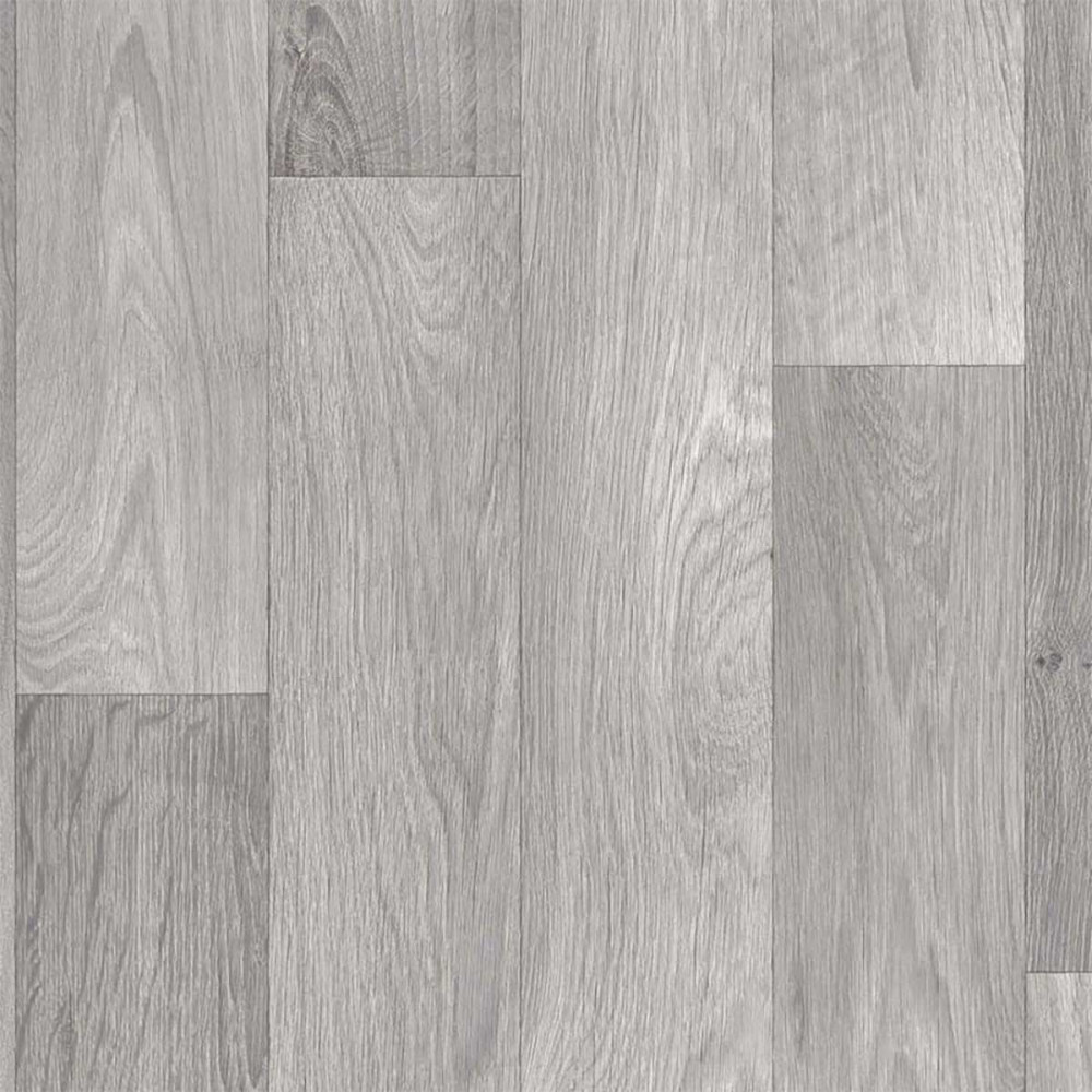 Revêtement de sol PVC - Imitation parquet - Gris 