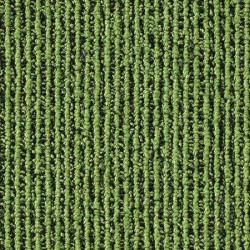 Moquette en dalle verte à rayure