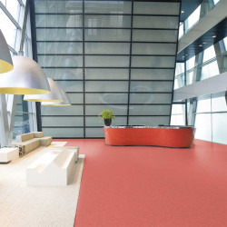 PVC rouge effet granit