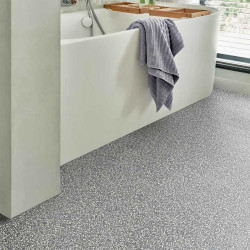 Sol vinyle style terrazzo bleu