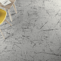 moquette rayée gris clair