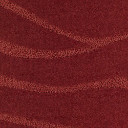 Moquette rouge brique épaisse déco ondulée traitée anti bactériens