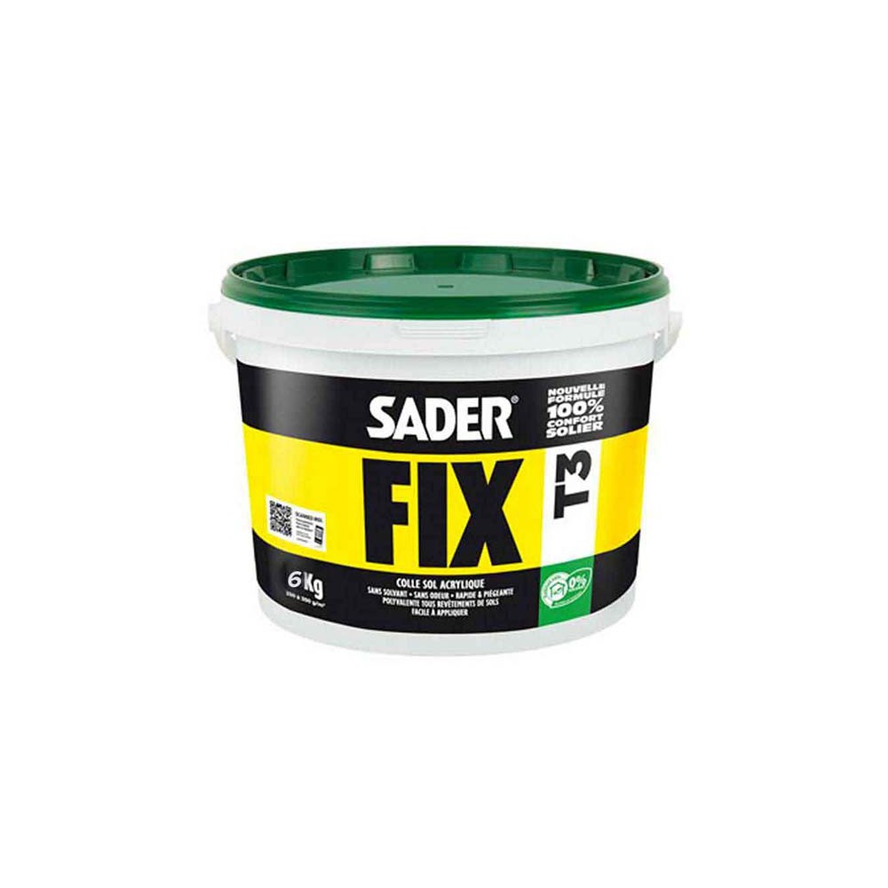 Colle acryilique sol pvc Saderfix T3 6kg