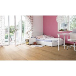 Parquet contrecollé Haro Chêne brossé beige