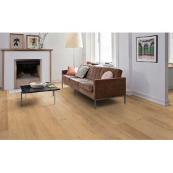 Parquet contrecollé Haro Chêne brossé beige